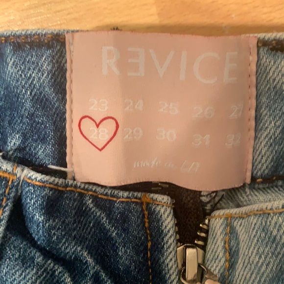 REVICE two-toned distressed jeans high rise SZ 28 - Picture 4 of 7